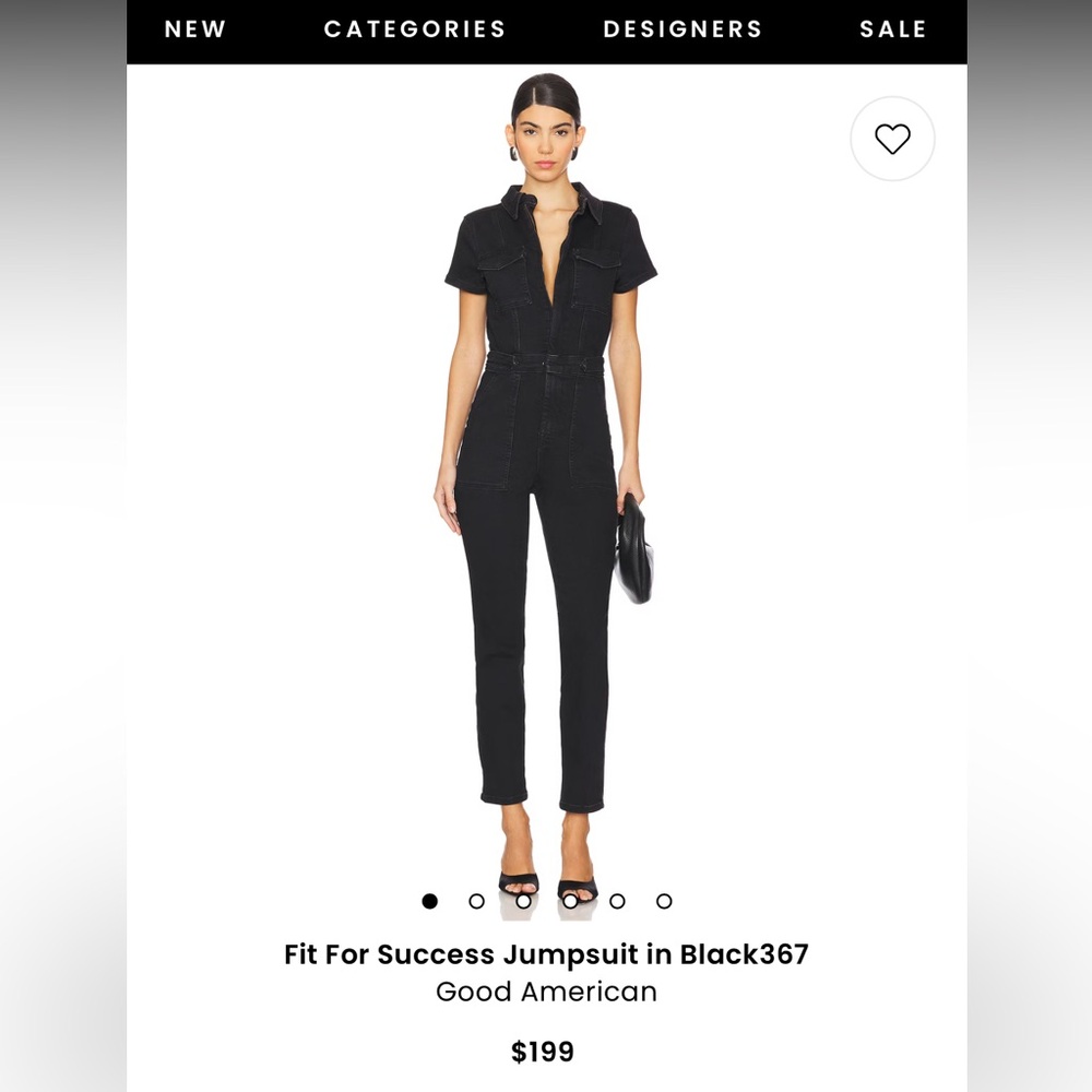 Good American Denim Jumpsuit
